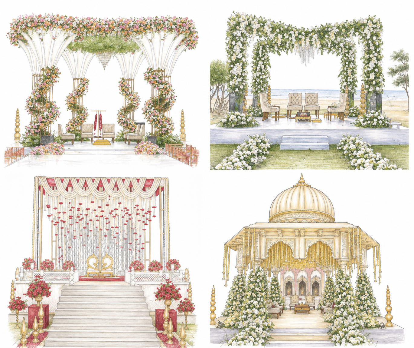 Royal Wedding Mandap Setup